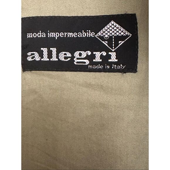 Allegri Vintage Trench Coat 100% Cotton Hoodie Size: M - Picture 5 of 7